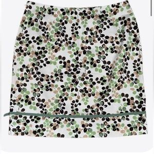 Geoffrey Beene Floral Pencil Skirt - Green, Brown, Black